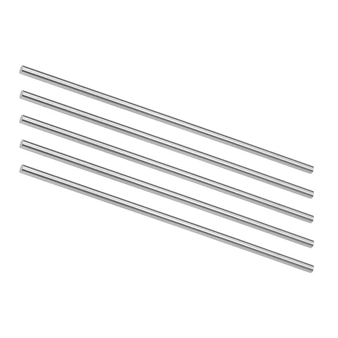 uxcell 5pcs Round Steel Metal Rods, 4mm x 150mm High Speed Steel (HSS) Lathe Bar Stock Tool for Miniature DIY Craft