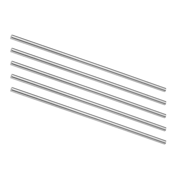 uxcell 5pcs Round Steel Metal Rods, 4mm x 150mm High Speed Steel (HSS) Lathe Bar Stock Tool for Miniature DIY Craft