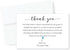 All Ewired Up Personalized Funeral Thank You Cards, Sympathy Acknowledgement Cards, Blue Floral Rose, Remembrance