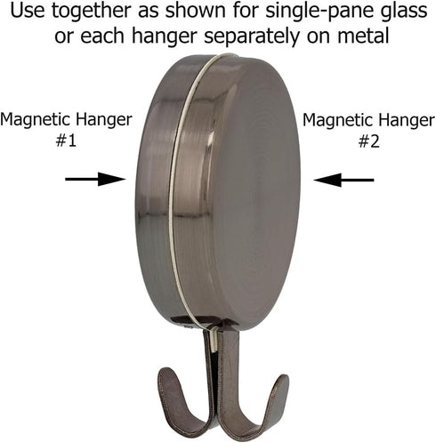 Haute Decor Attract Magnetic Hanger, 1 Pack - Strong Magnet Hook for Metal Surfaces
