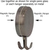 Haute Decor Attract Magnetic Hanger, 1 Pack - Strong Magnet Hook for Metal Surfaces