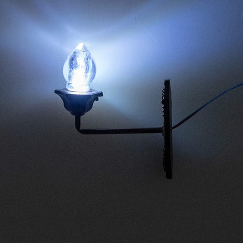 1 12 5pcs 1: 12 Yardwe Outdoor Wall Lights Outdoor Wall Lights Vintage DIY Miniature LED Light Lamp LED Sconces Scale