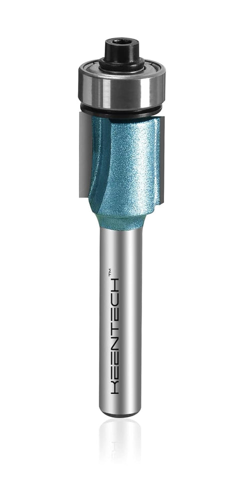 Router Bits 1/4" Shank, Flush Trim Router Bit, Bearing Carbide Tipped Pattern Bit for Wood, 1/2" Diameter, 1/2" Depth