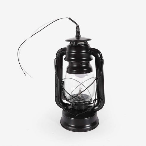 Vintage-Style Black Wall Lantern - Rustic Outdoor Sconce Light