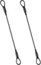 salbsever 2PCS Security Cable, 3mm Bike Lock Cable, Double Loop Braided Wire Rope