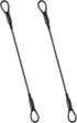 salbsever 2PCS Security Cable, 3mm Bike Lock Cable, Double Loop Braided Wire Rope
