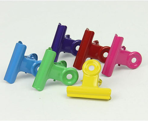 Ciieeo 60 Pcs Office Supplies Bulletin Board Clips, Large Binder Clips, Colorful Mini Paper Clips