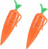 Generic 2-Pack Carrot Pen with Voice Recorder | Cute 60-Second Recording Ballpoint Pen