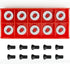 12mm Round Carbide Inserts for Woodturning, R12 X 2.5mm Indexable Tungsten Carbide Cutter Inserts Set (10pcs)