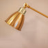 2pcs E27 Brass Lamp Socket Cup Semi-Threaded Vintage Lamp Holder with Metal Base Cover for Floor and Wall Light