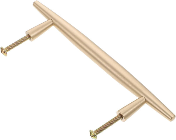LABRIMP Brass Minimalist Cabinet Pulls Centers Solid Drawer Handles for Wardrobes Kitchen