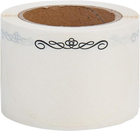 L LIKED 120 Stickers Dissolvable Food Labels for Containers, 1 1/2" x 2 1/2", Canning Labels for Jars (Roll of 120)