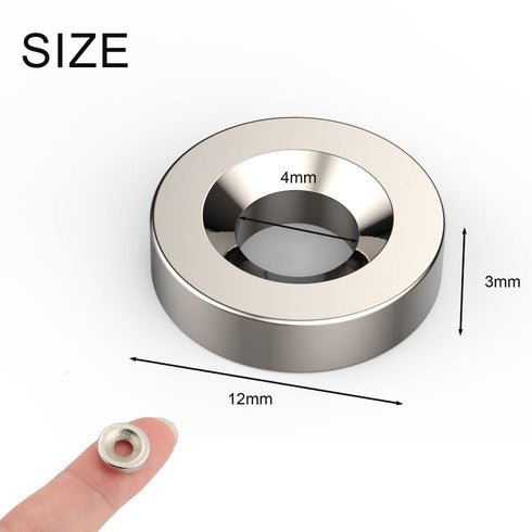 20 Pack Small Round Disc Magnets 1/2x1/8, Permanent Magnet Fastener for Refrigerator, Craft Science DIY Latches