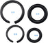 10 Sets 3/8" and 10 Sets 1/2" Impact Retaining Ring Wrench Socket Clip with O-Ring for Milwaukee Electric Wrench