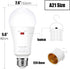 Emotionlite Rechargeable Emergency Light Bulb 1800mAh Battery Backup for Home Power Failure, 1 Pack