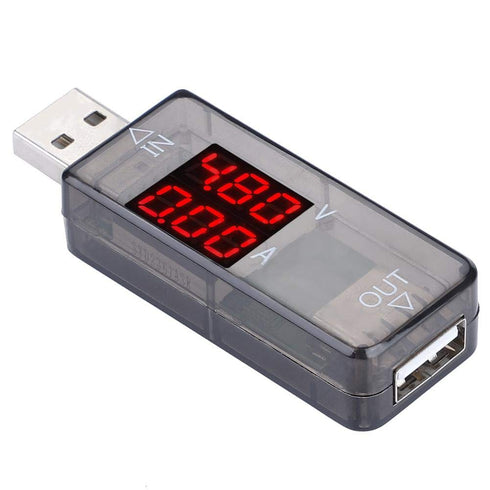 USB Tester, Multimeter Voltmeter Ammeter Current Meter, USB Charger Voltage Meter for QC2.0/QC3.0 Fast Test (Black)