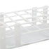 Test Tube Rack, 21-Hole 30mm Lab Test Tube Holder, Assembled Plastic Detachable Sample Bottle Rack