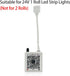 44 24V FONEWE Key RGB LED Strip Lights IR Remote Control, Remote Receiver RGB LED Light Strip, Power Adapter for LED