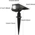 Generic Solar Lights Outdoor Adjustable Angle, Solar Spotlights Outdoor Waterproof, Solars Garden Lights with Two Modes