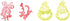 Raymond Geddes Grinch 6 Colored Pens with Stamper, Pack of 12