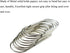 HAHIYO Sturdy Paper Clips, 2 inches Length, 30 Pack, Heavy Duty Rust Proof Metal for Home, Office, School