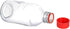 4 Pieces 1000 mL Graduated Round Reagent Media Bottles with GL45 Red Screw Cap