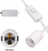 15ft E26 360W Bulb Simple Deluxe Extension Hanging Lantern Pendant Light Lamp Cord Cable Socket On/Off Switch, (No
