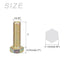 Hex Bolts (1/4-20x1") 50Pcs, Carbon Steel Zinc Plated Fully Threaded, Coarse Thread UNC Hex Head Screw Bolt for