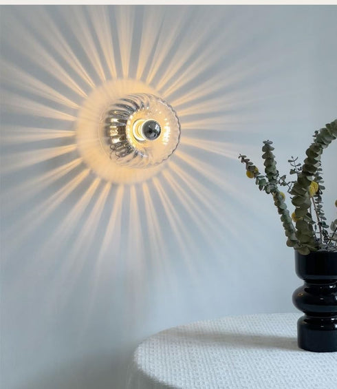 E14 Bulb,3000K Modern Wall Sconce with Hardwired,LED Wall Light Fixtures with Warm White Wall Lamp with Clear Glass
