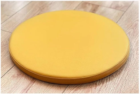 FANGMING Chair Cushions for Dining Chairs Leather Round Chair Pad Soft Memory Foam Indoor and Outdoor Non-Slip Round