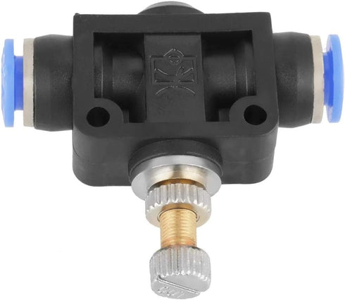 10 Pcs/Set Pneumatic Flow Speed Valve, Push In Speed Controller 6mm Air Flow Control Valve Connector