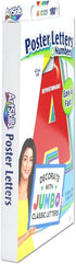 Jumbo 4" Sticky Primary Color Poster Letters and Numbers, 190 Pieces by ArtSkills