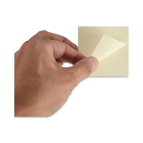 Universal 28068 Recycled Sticky Notes, 3 x 3, Yellow, 100-Sheet, 18/Pack (UNV28068)
