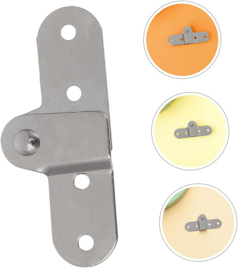 6pcs Zerodeko Folding Desk Hinges and Furniture Shelf Brackets, Left Right Foldable Support Hinges for Folding Tables