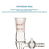 stonylab Borosilicate Glass Vacuum Flow Control Adapter with Standard 24/40 Joint and Side PTFE Stopcock