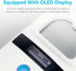 GOTOTOP FDX-BISO11784/11785 Animal Chip ID Scanner Dog Microchip Reader with OLED Display Screen Supports and EMID