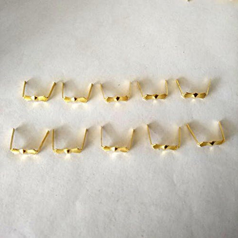 Zhongpai ZP02 300pcs Chandelier Connectors Clips Pins For Fastening Crystals Parts, Chandelier Replacements (Gold)