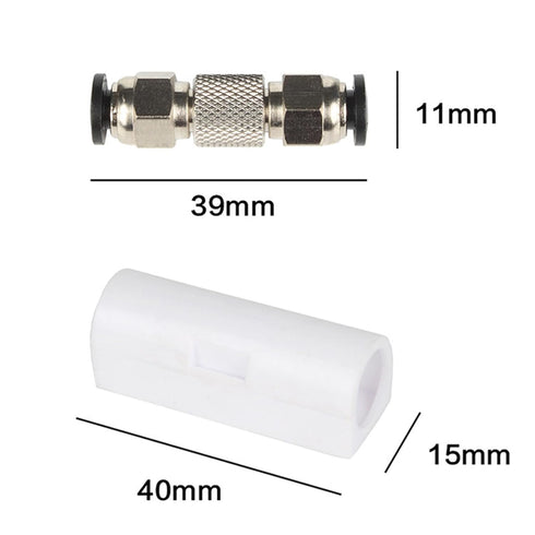 3PCS Bambu Lab Upgrade PTFE Tube Connector, Compatible with X1 X1C X1E P1P P1S, Stainless Steel, Anti-Oxidation