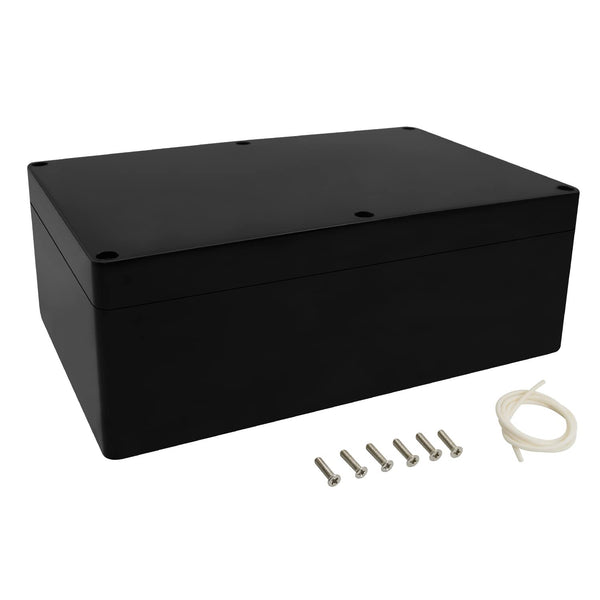 LeMotech Project Box ABS Plastic Junction Box IP65 Waterproof Universal Electrical Enclosure Black 8.9X 5.7X 3.1 inch
