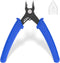 VCELINK Small Wire Cutter, Spring-loaded Precision Flush Cutter Pliers for Electronics, Jewelry Making, 5-Inch