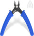 VCELINK Small Wire Cutter, Spring-loaded Precision Flush Cutter Pliers for Electronics, Jewelry Making, 5-Inch