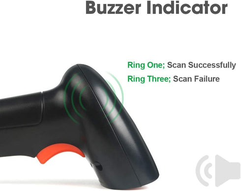 Soonmark 1D Handheld USB Barcode Scanner Wired Automatic Bar Code Reader for Supermarket, Convenience Store, Warehouse