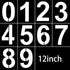 12 Inch Large Number Stencils, Reusable Plastic Templates for Address Number Painting for Mailbox Signs