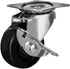FactorDuty 12 Pack 2" Swivel Caster With Brake Wheels Hard Rubber Base with Top Plate & Bearing