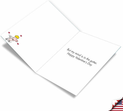 NobleWorks Large Valentines Day Card Funny (8.5 x 11 Inch), Vday Humor Big Greeting Notecard for Valentine