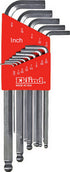 Eklind Tool 13313 Bright-Ball-Hex-L Key Allen Wrench, 13 Pieces Set SAE Inch Sizes