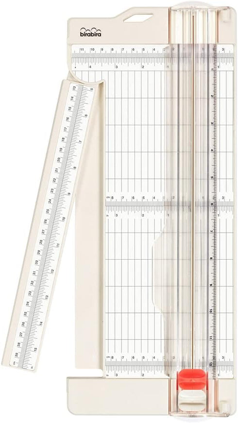 Bira Craft Paper Trimmer and Scorer with Swing-Out Arm, 12" x 4.5" Base for Craft Paper