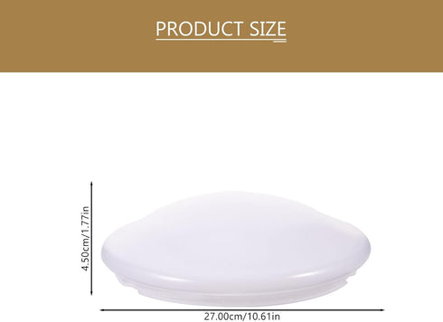 10.6 INCH POPETPOP Replacement Mushroom Light Shade Flush Mount Ceiling Light Covers Plastic Lamp Dustcovers for Wall