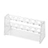 Acrylic Test Tube Holder Rack for 50ml Centrifuge Tubes, Clear, Holds 21-26mm Tubes (50ml, 6 Wells)