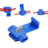 Quick Splice Snap Wire Connectors, Self-Stripping 100PCS Inline Splice Connectors for 18-14 AWG Gauge